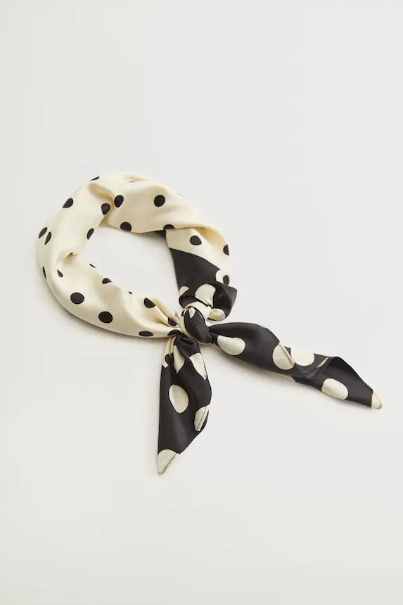 Женский Mango Платок LALO в горошек (цвет ), артикул 87150052 | Фото 2