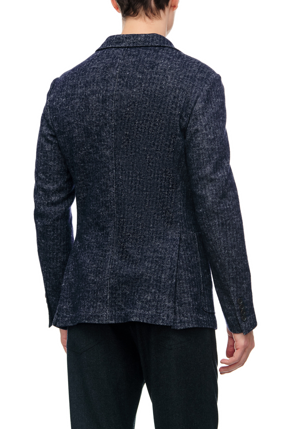 Canali Пиджак из шерсти и хлопка с накладными карманами (цвет ), артикул J0147JJ02551 | Фото 4