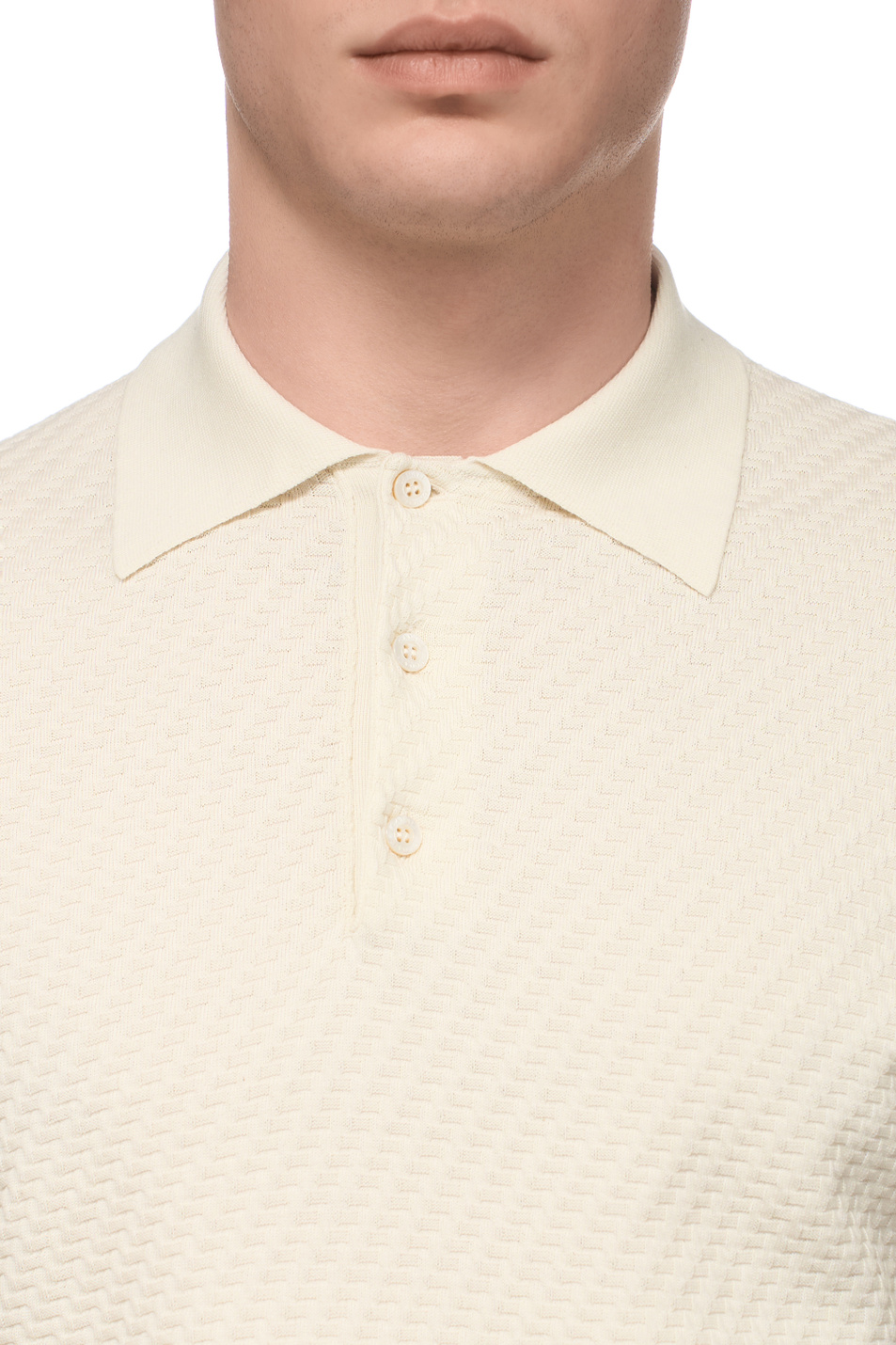Мужской Canali Поло из хлопка и шелка (цвет ), артикул C0127MK02466 | Фото 5