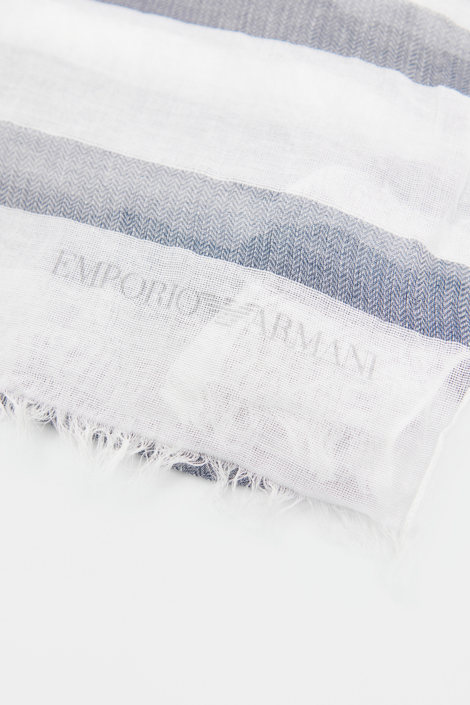 Emporio Armani Шарф в полоску из смесового хлопка (цвет ), артикул 625212-8P378 | Фото 2