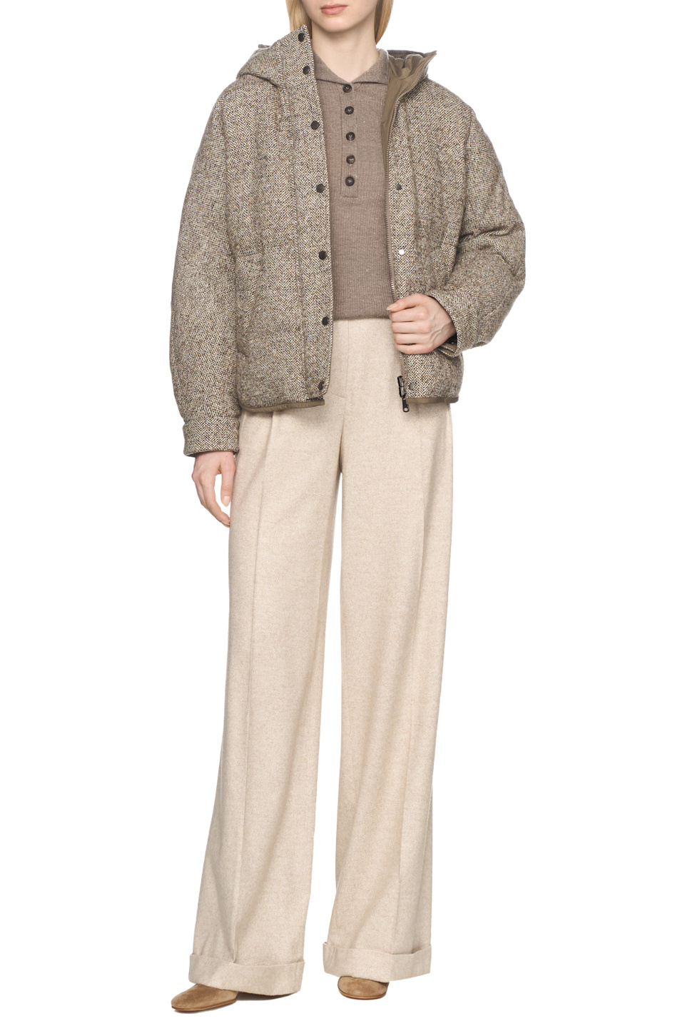 Женский Brunello Cucinelli Джемпер из смесового кашемира (цвет ), артикул M9A822205 | Фото 3