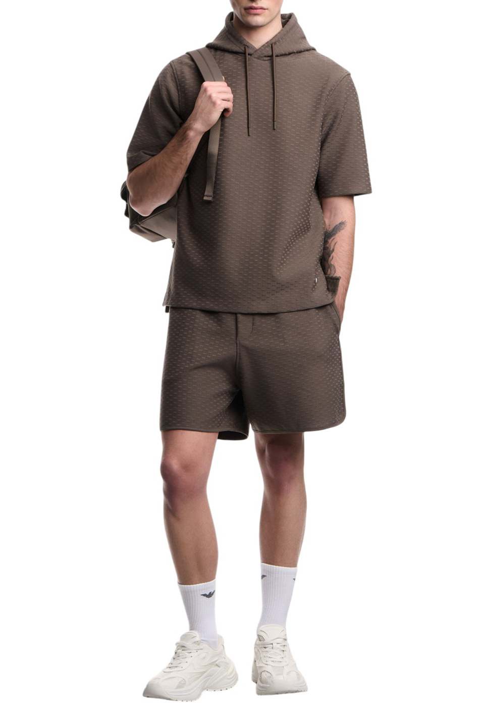 Мужской Emporio Armani Шорты с эластичным поясом (цвет ), артикул EM004865-AF13700 | Фото 2