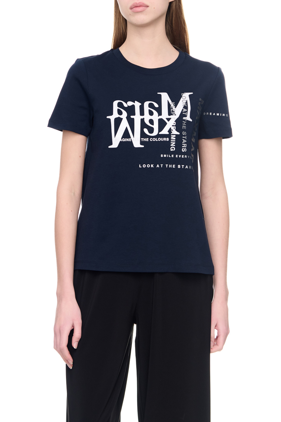 Женский Max Mara Футболка GILBERT из натурального хлопка (цвет ), артикул 2399710331 | Фото 4