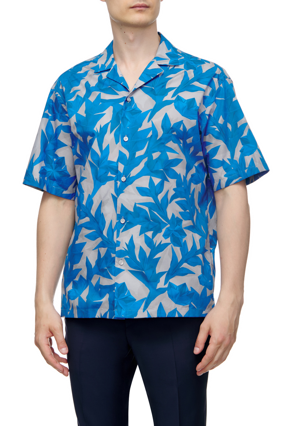 Zegna Рубашка из натурального хлопка с принтом (цвет ), артикул 305528-ZCOB2-G | Фото 1