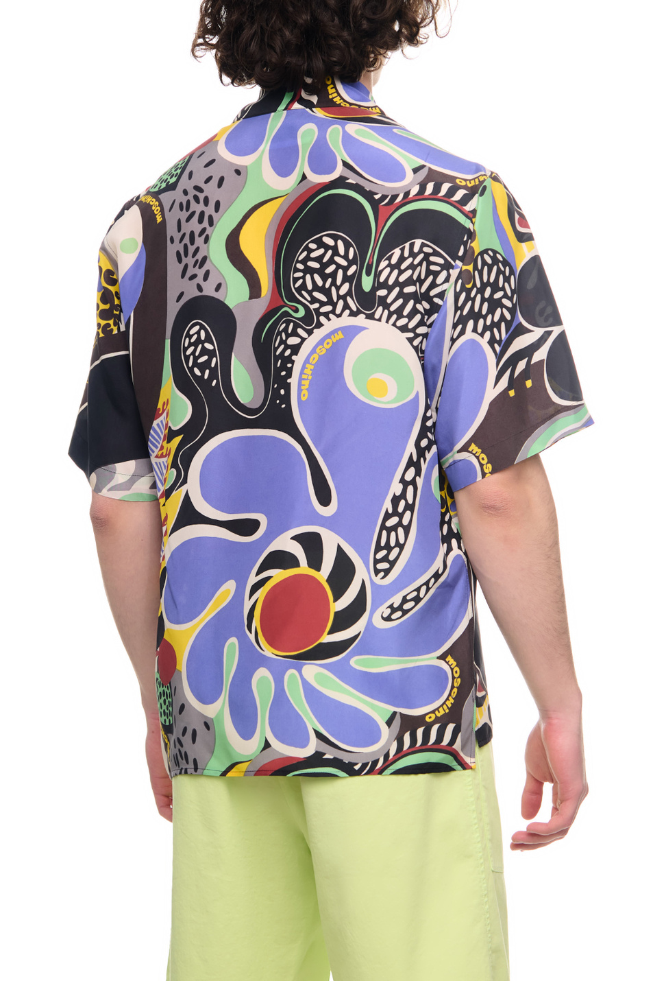 Мужской Moschino Рубашка из чистого шелка с принтом (цвет ), артикул A0207-2056 | Фото 4
