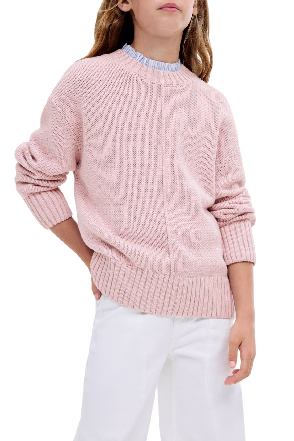 Девочкам Mango Kids Джемпер SIENA из натурального хлопка (цвет ), артикул 17033280 | Фото 3