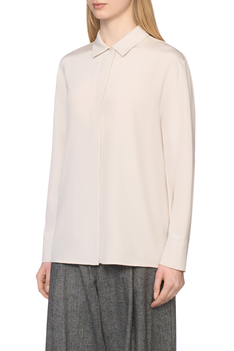 Женский Max Mara Блузка AROLD из эластичного шелка (цвет ), артикул 2529116063 | Фото 4