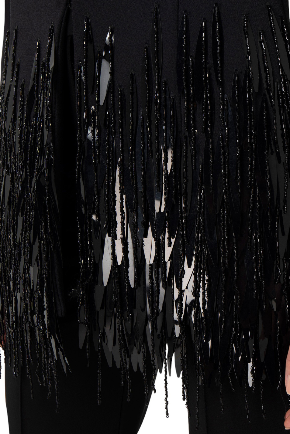 Женский Elisabetta Franchi Пиджак с бахромой и пайетками (цвет ), артикул GI08537E2 | Фото 5