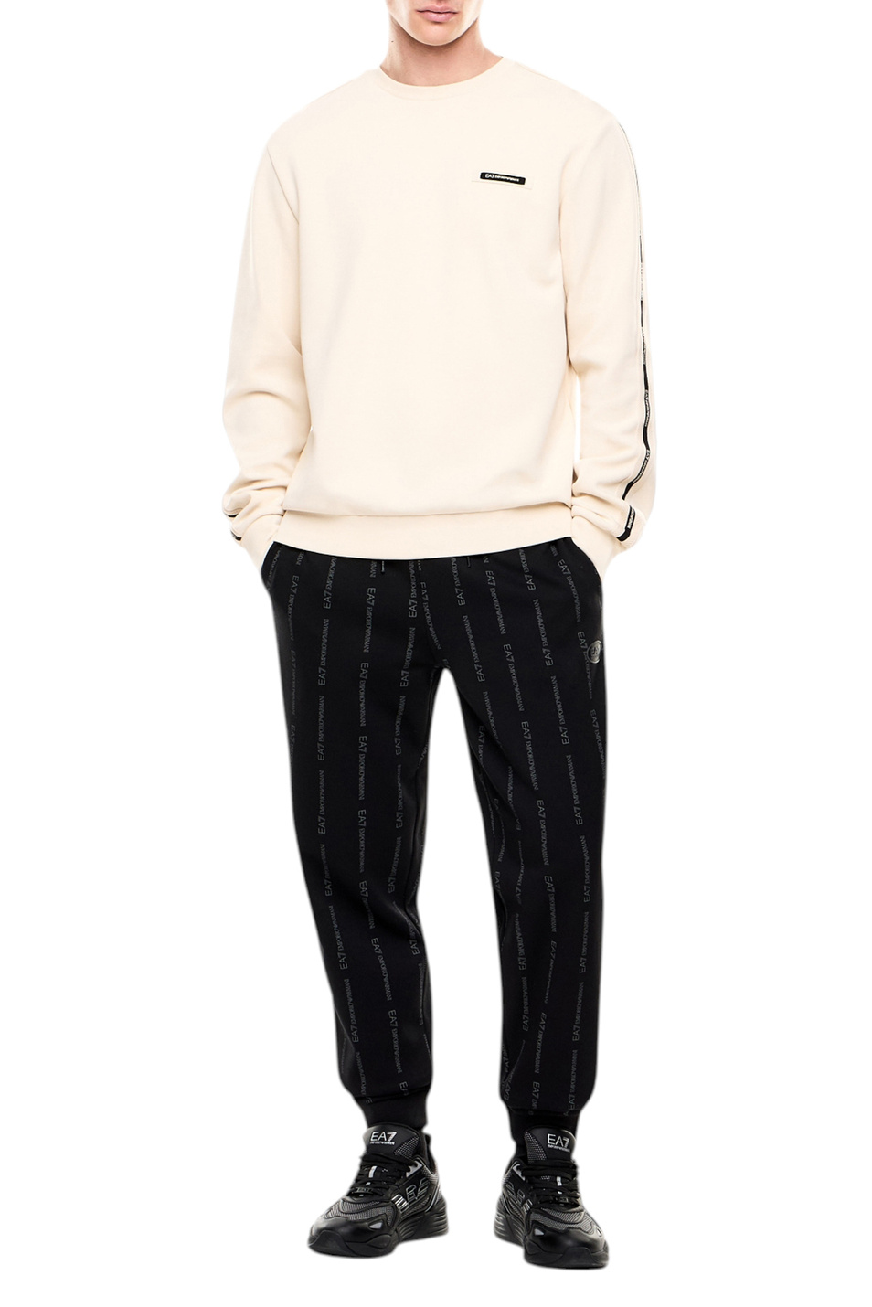 Мужской EA7 Свитшот с контрастными полосками (цвет ), артикул 7M001478-AF12660 | Фото 2