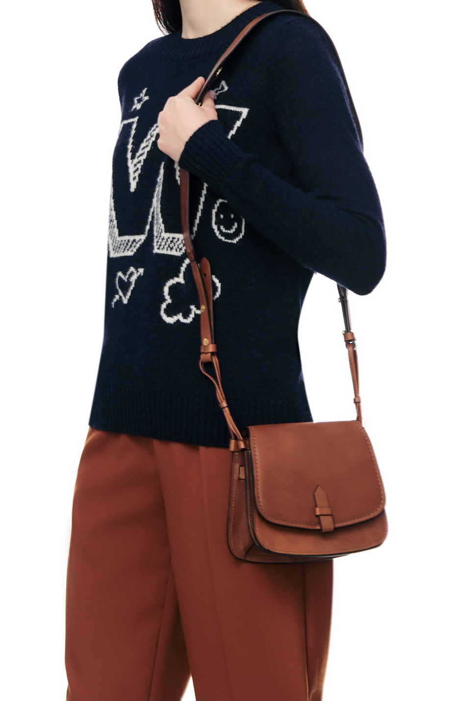 Женский Weekend Max Mara Сумка VELES из натуральной кожи (цвет ), артикул 55161324 | Фото 7