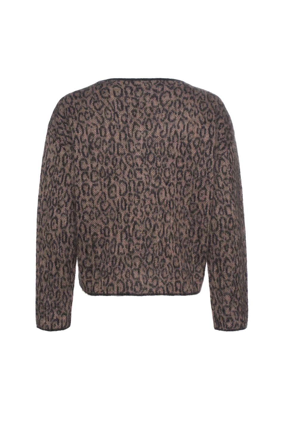 Джемпер с леопардовым принтом|Основной цвет:Коричневый Женский Emporio Armani Джемпер с леопардовым принтом (цвет ), артикул EW002668-AF20411 | Фото 2