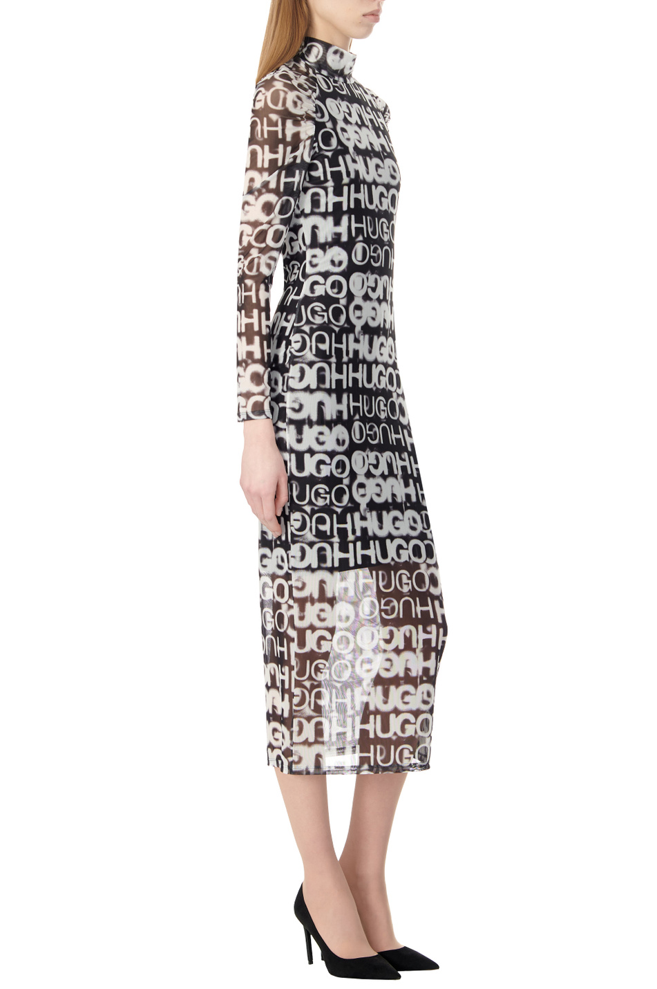 Женский HUGO Платье с логотипированным принтом (цвет ), артикул 50508573 | Фото 2