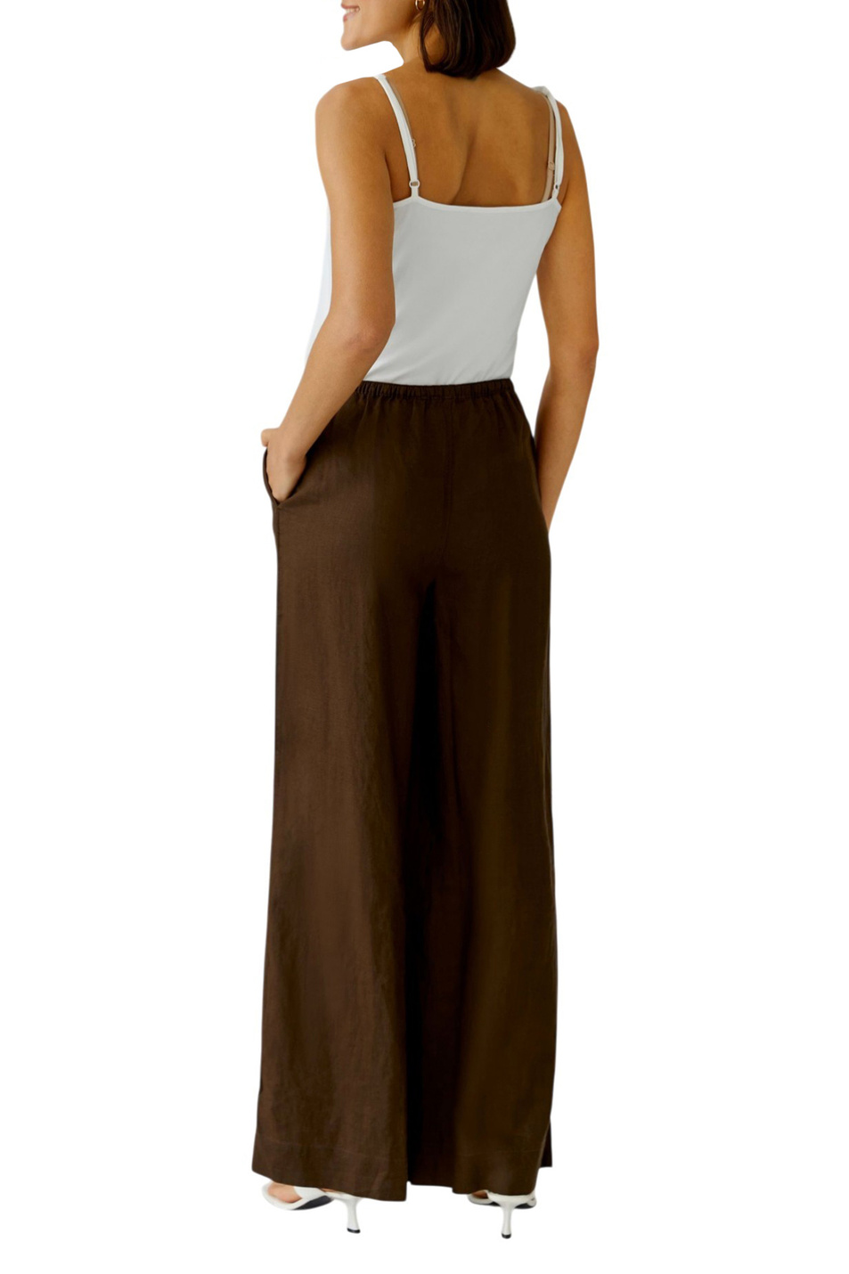 Женский OUI Брюки из льна (цвет ), артикул 97139 | Фото 5