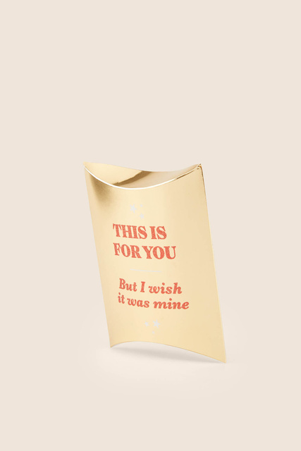 Маленькая подарочная коробка с надписью «This is for you»|Основной цвет:Золотой|Артикул:4832272 | Фото 1