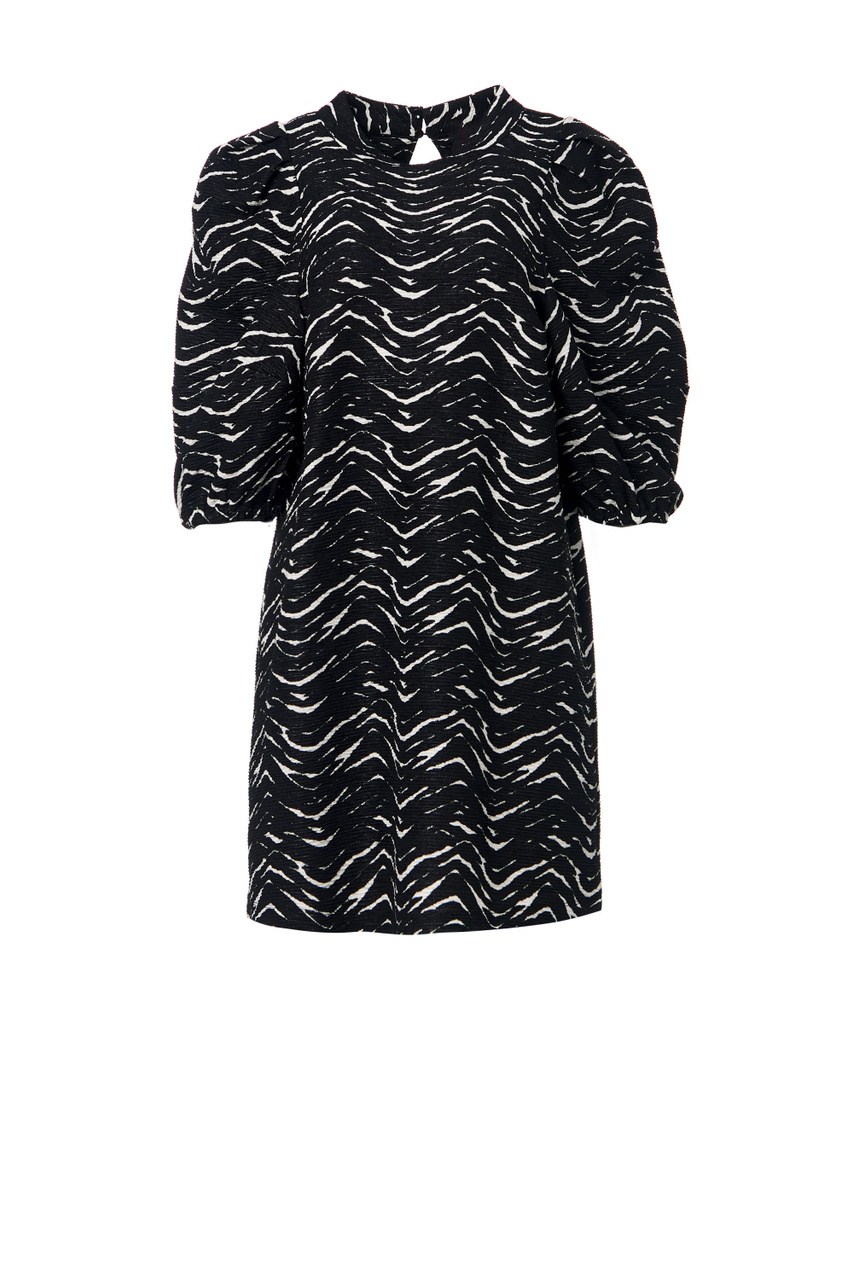 Платье DAMIANO с объемными рукавами|Основной цвет:Черный|Артикул:76219022 | Фото 1
