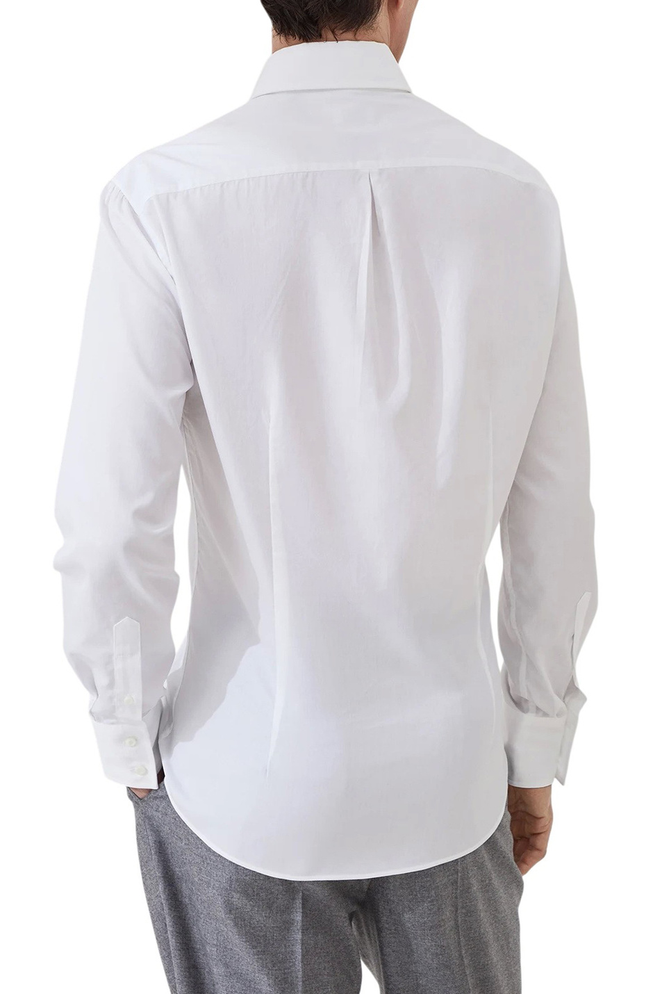 Мужской Brunello Cucinelli Рубашка из хлопка (цвет ), артикул MBUC41718 | Фото 4