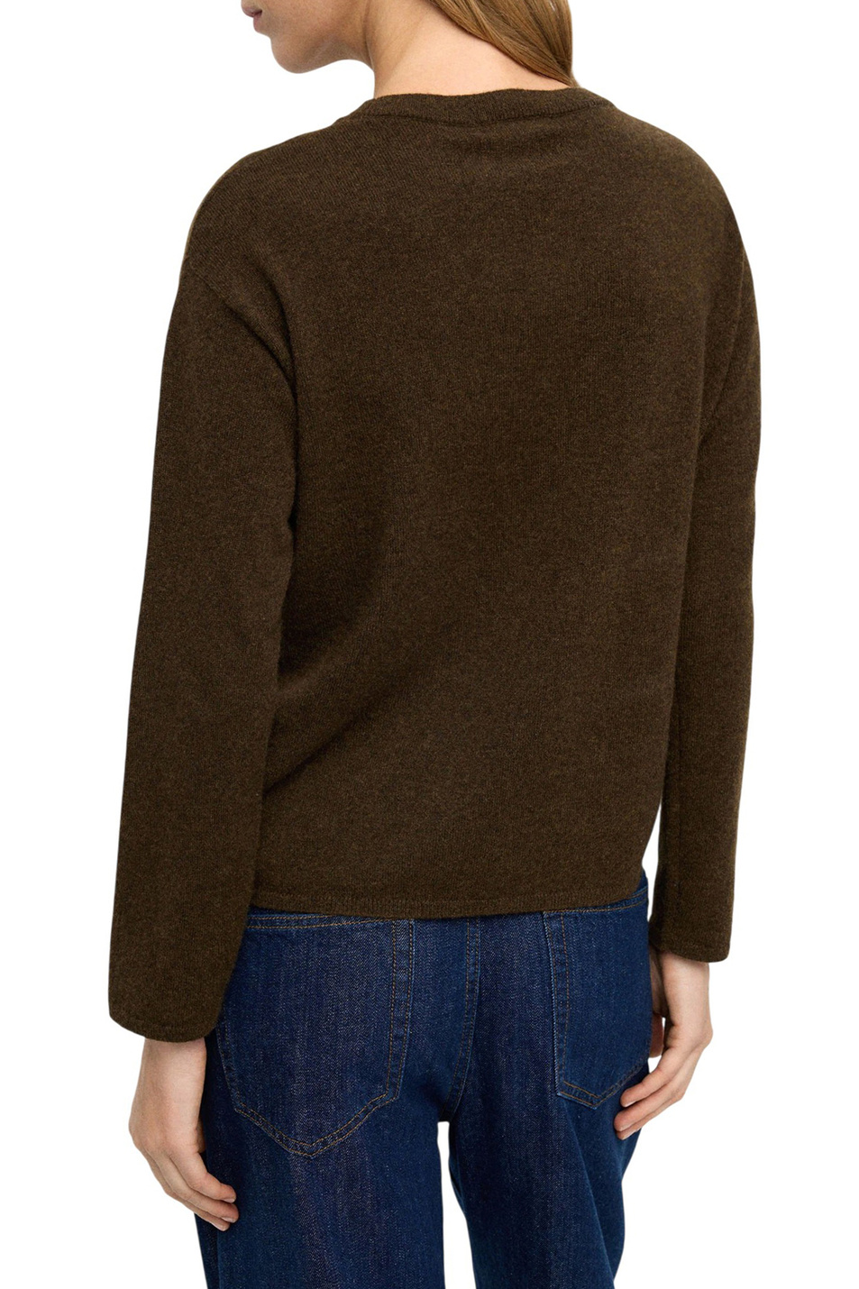 Джемпер из кашемира|Основной цвет:Коричневый Женский Parfois Джемпер из кашемира (цвет ), артикул 239686 | Фото 4