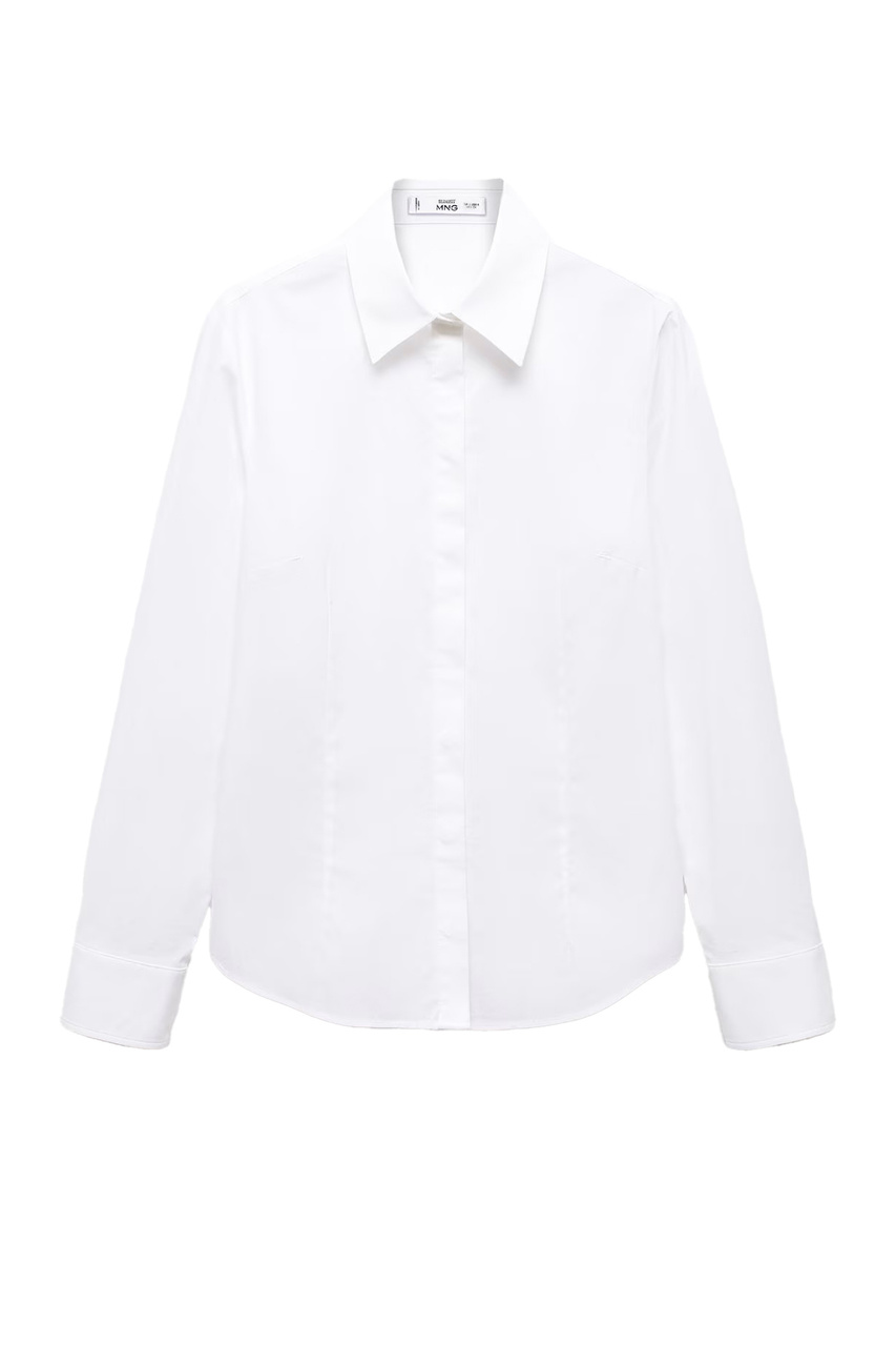 Рубашка SOFIA из эластичного хлопка|Основной цвет:Белый|Артикул:67093261 | Фото 1