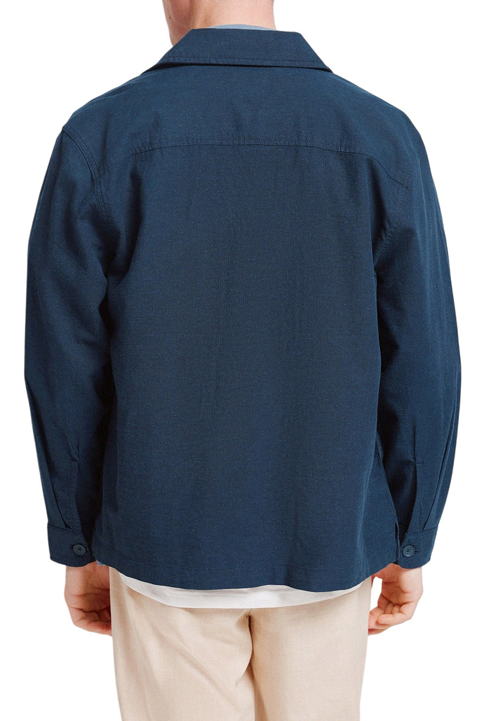 Мужской Springfield Рубашка из хлопка и льна (цвет ), артикул 0993391 | Фото 3