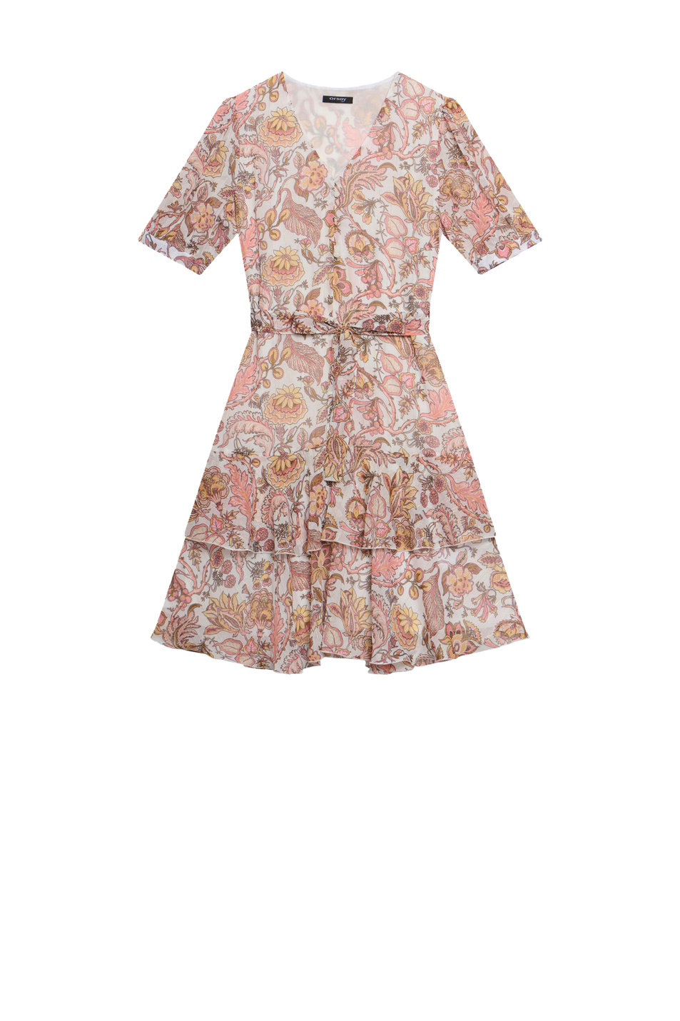 Orsay Платье с цветочным принтом и V-образным вырезом (цвет ), артикул 471568 | Фото 1