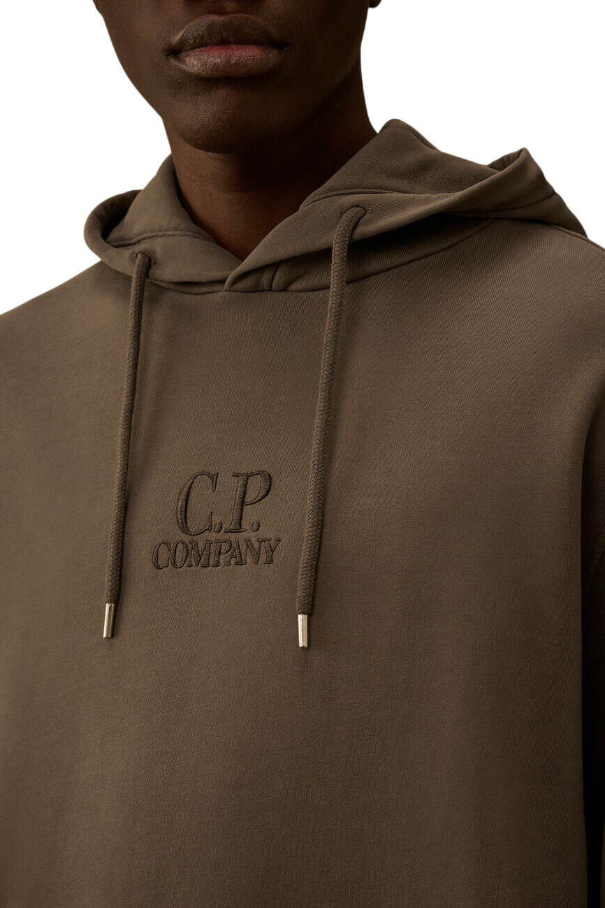 Мужской C.P. Company Худи из хлопка с логотипом (цвет ), артикул 20CMSS037B110044R | Фото 6