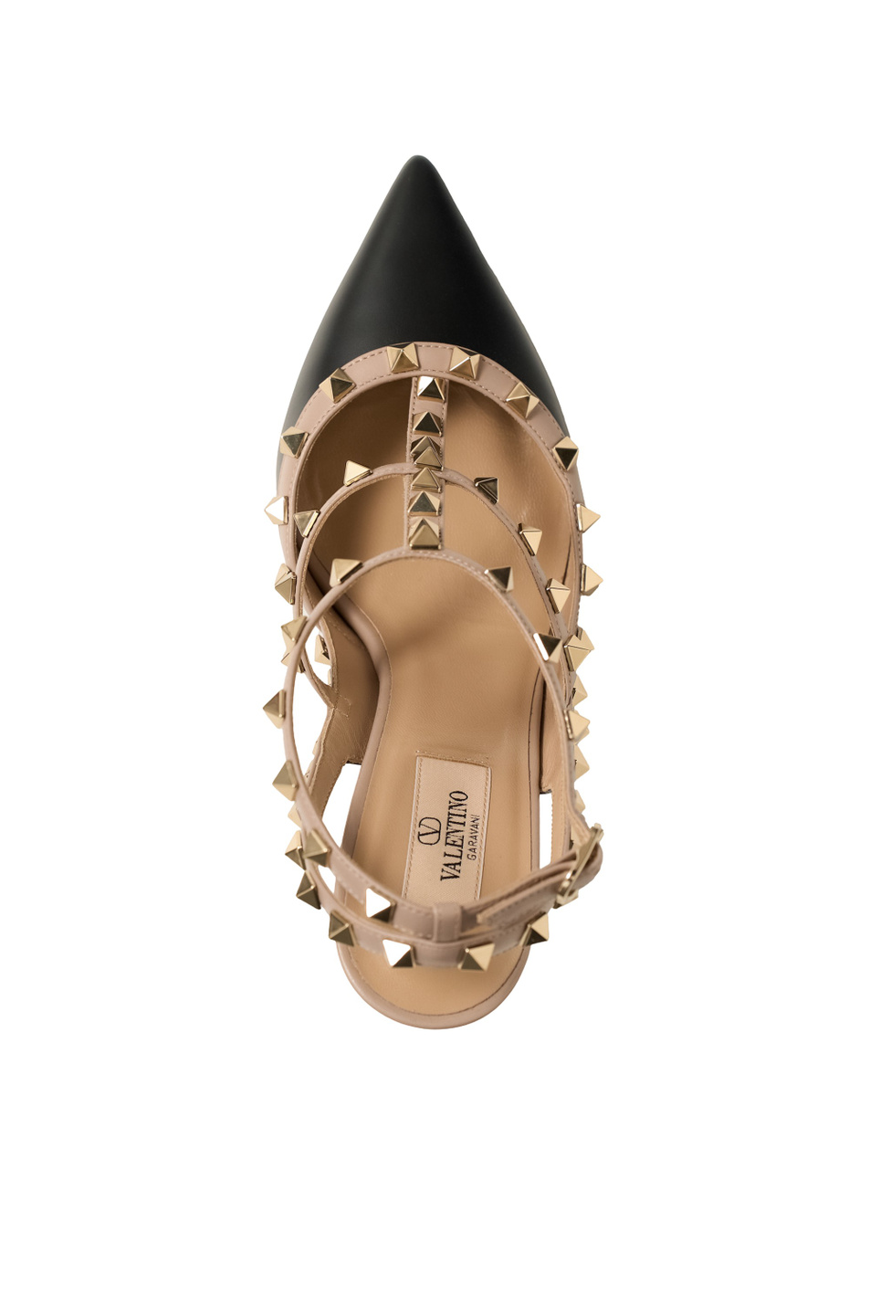 Туфли Rockstud из натуральной кожи|Основной цвет:Черный Женский Valentino Туфли Rockstud из натуральной кожи (цвет ), артикул 9W2S0393VOD | Фото 4