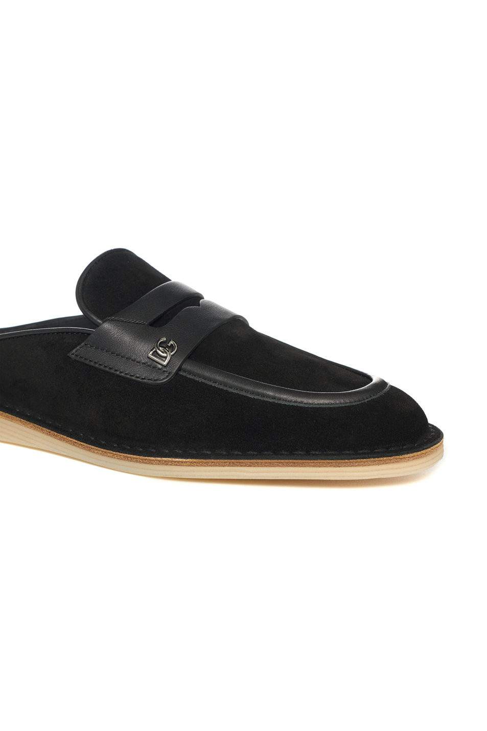 Мужской Dolce & Gabbana Мюли из натуральной замши (цвет ), артикул A80561-A0084 | Фото 5