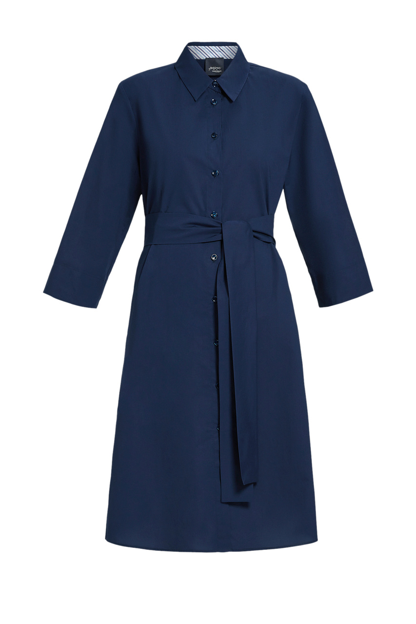 Платье BELLUNO из натурального хлопка|Основной цвет:Синий|Артикул:2413221091 | Фото 1