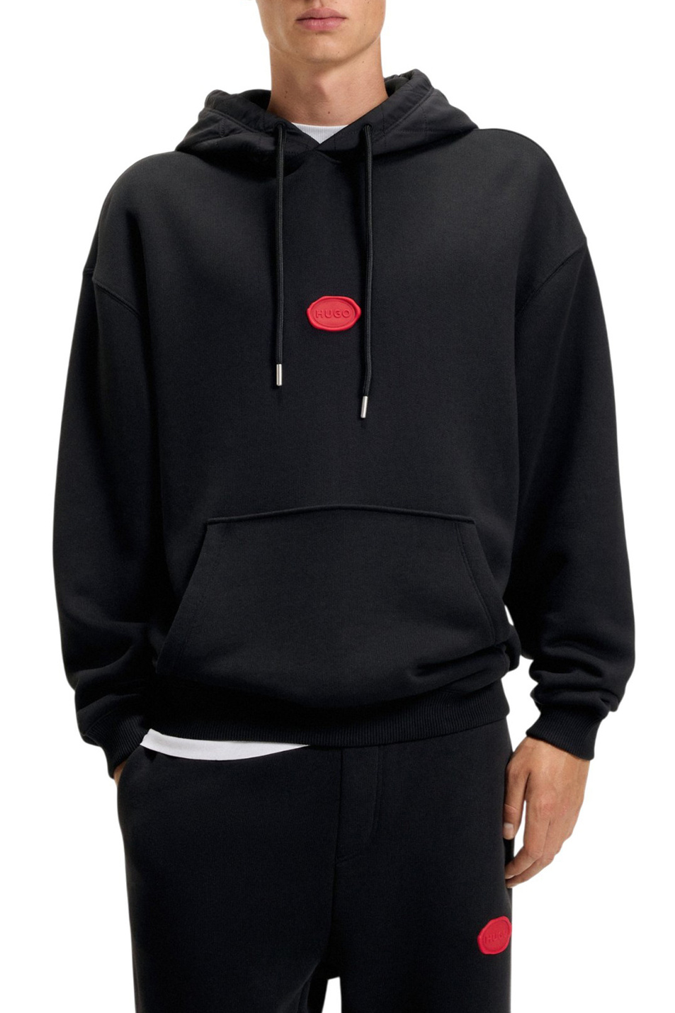Худи Dilvano с логотипом|Основной цвет:Черный Мужской HUGO Худи Dilvano с логотипом (цвет ), артикул 50546717 | Фото 3