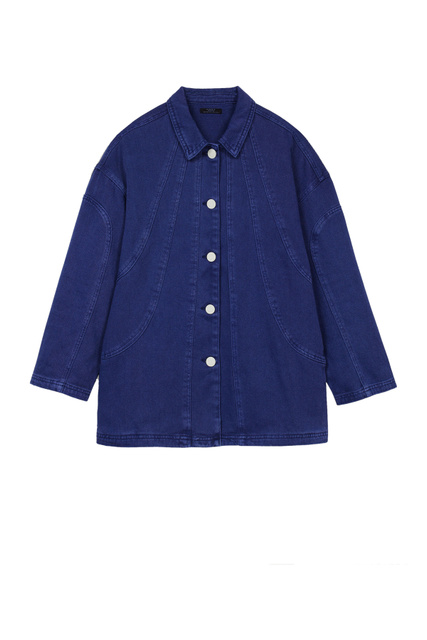 Джинсовая рубашка|Основной цвет:Синий|Артикул:193948 | Фото 1
