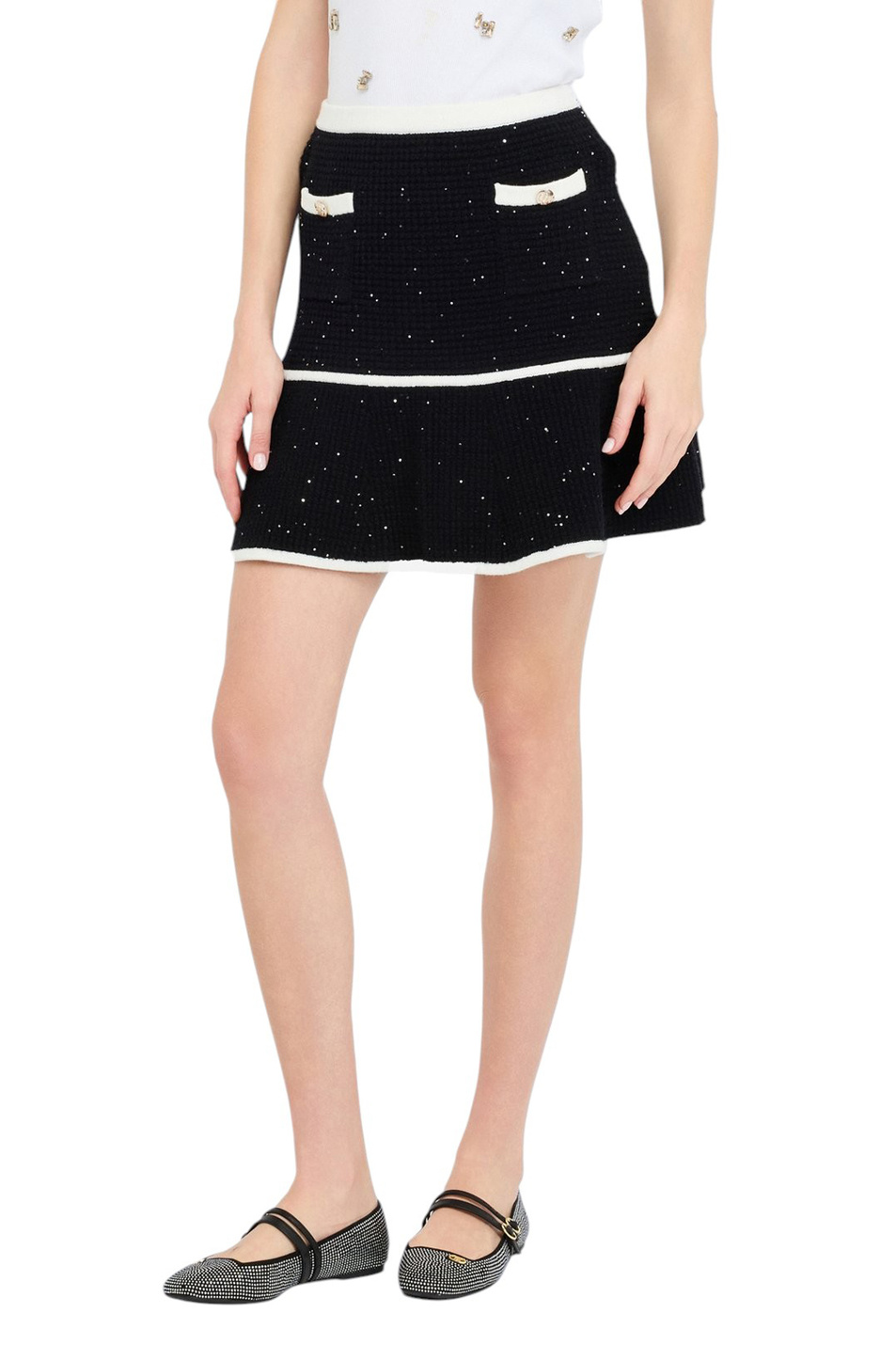 Женский Liu Jo Юбка со стразами (цвет ), артикул CF5133MS18F | Фото 3