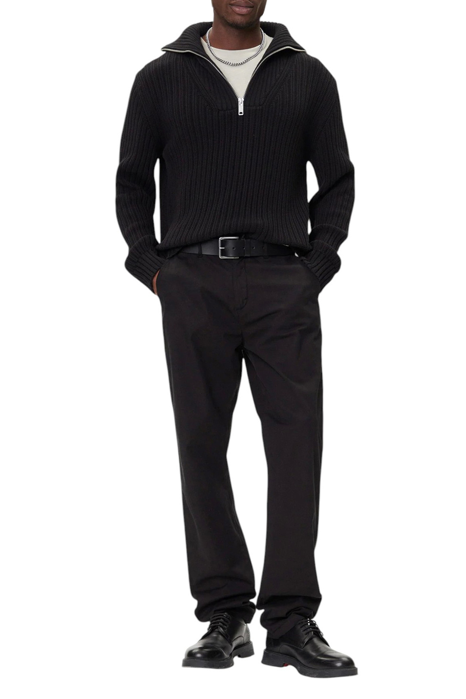 Мужской HUGO Джемпер Srigg из хлопка (цвет ), артикул 50547002 | Фото 3