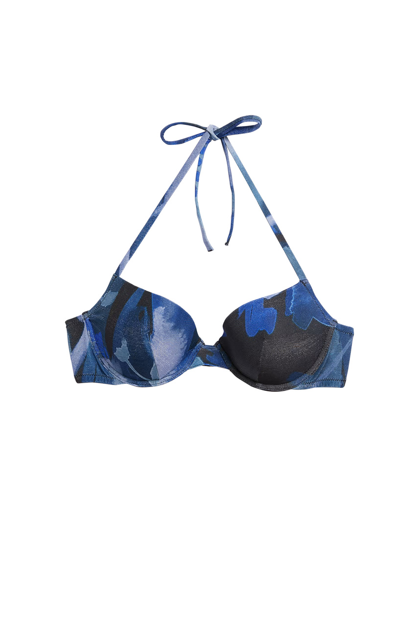 Бюстгальтер купальный HONEYMOON пуш-ап с принтом|Основной цвет:Синий|Артикул:6545222 | Фото 1