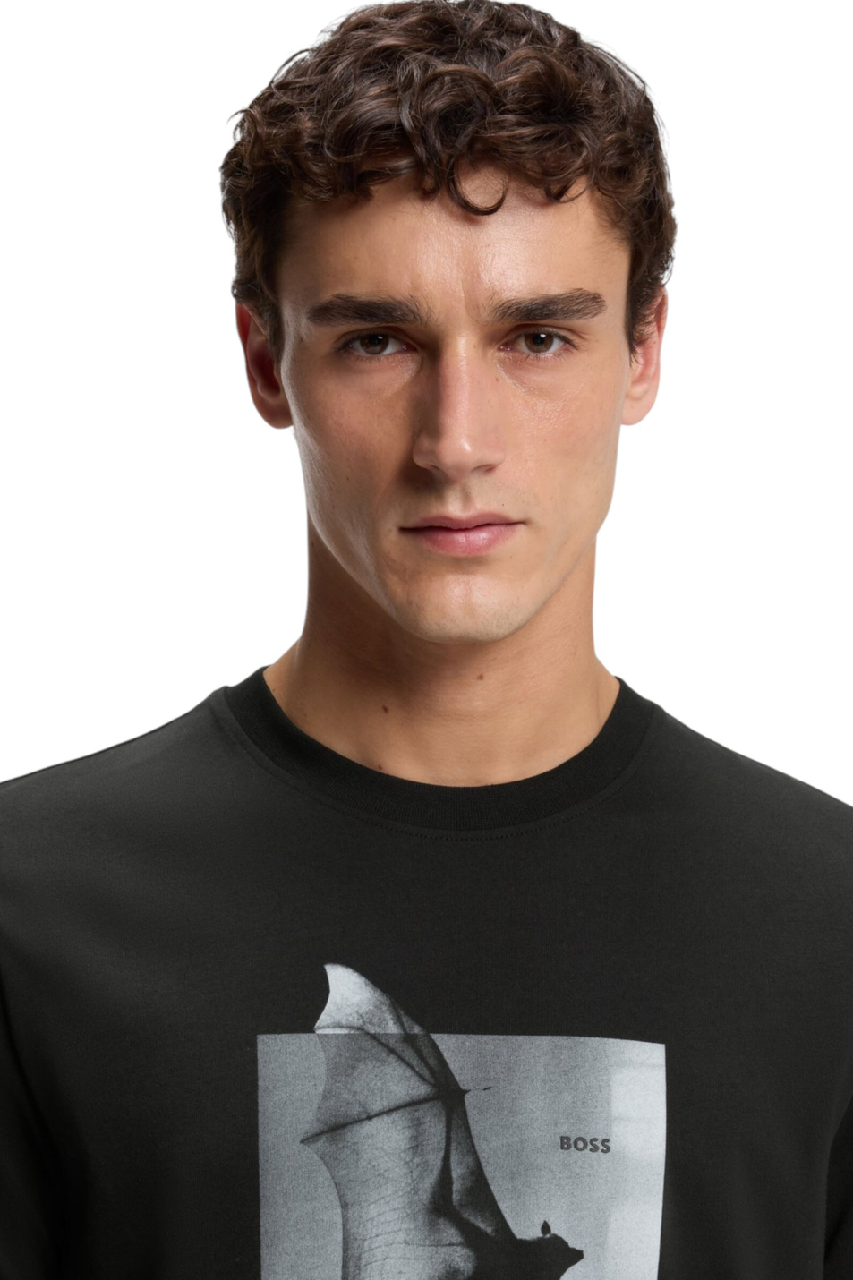 Мужской BOSS Футболка Te_Being из хлопка с принтом (цвет ), артикул 50571288 | Фото 5