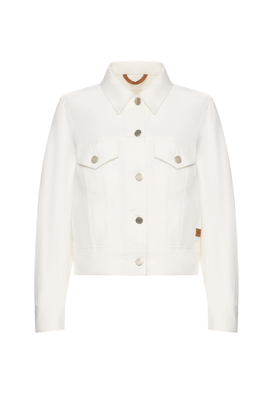 Куртка джинсовая из хлопка|Основной цвет:Белый Женский Jacob Cohen Куртка джинсовая из хлопка (цвет ), артикул H0033081T751A | Фото 1