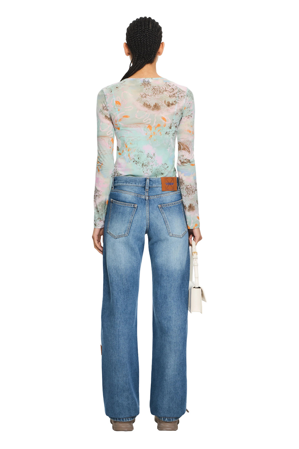 Женский Off-White Джинсы Susy из хлопка (цвет ), артикул OWYA069S26DEN0024000 | Фото 4