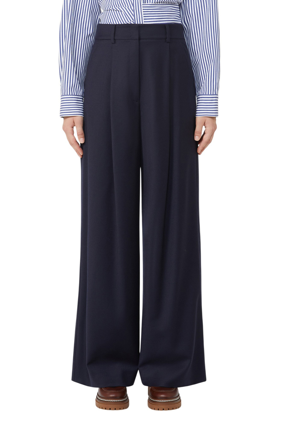 Женский Weekend Max Mara Брюки GLOBALE из шерсти (цвет ), артикул 2525136162 | Фото 4