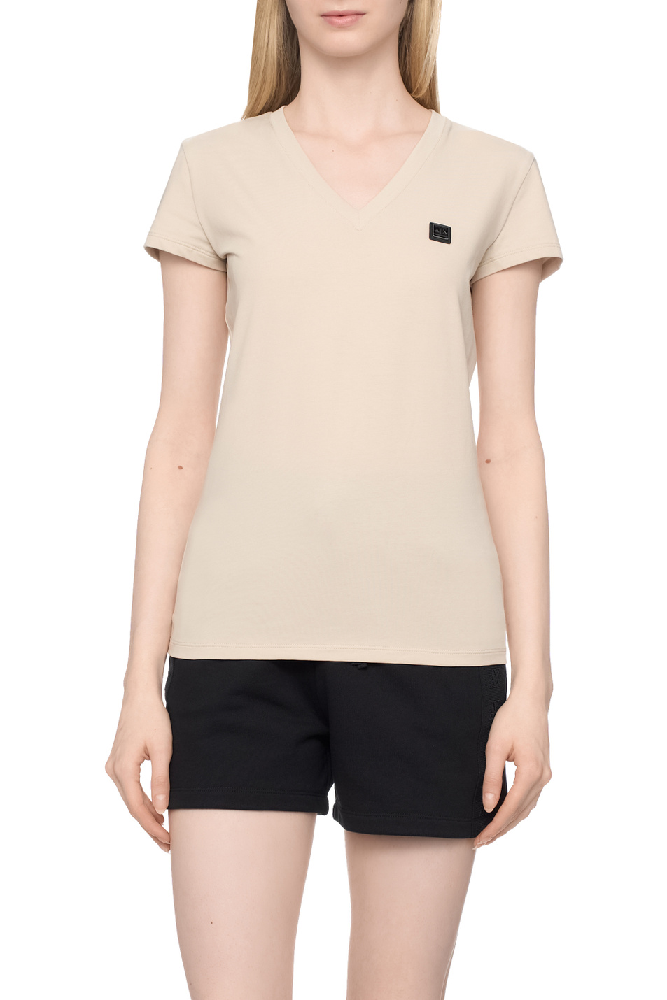 Женский Armani Exchange Футболка с V-образным вырезом (цвет ), артикул XW000105-AF11929 | Фото 4