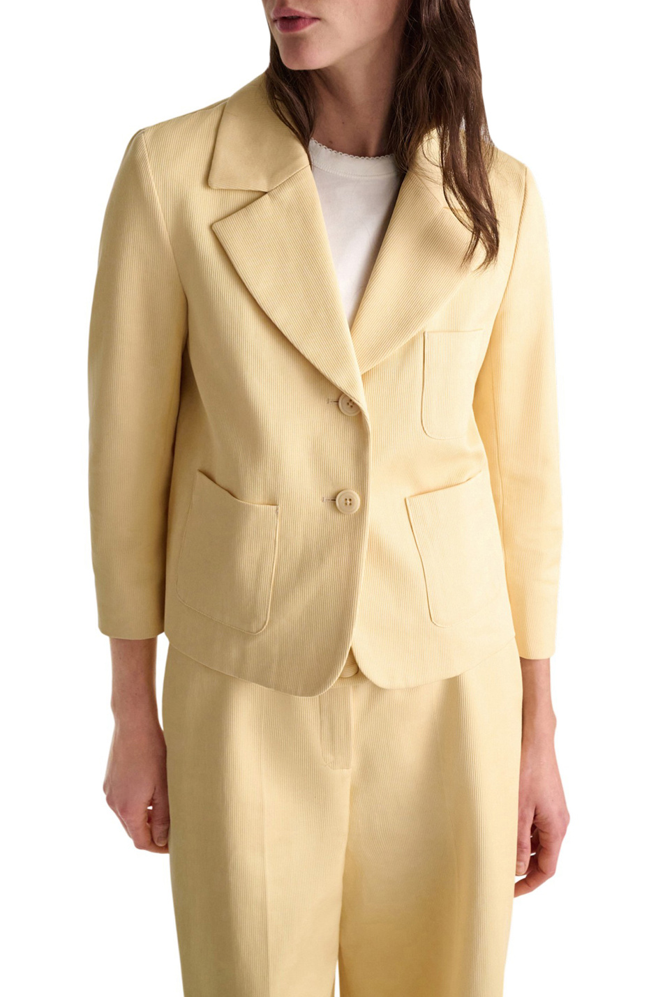 Женский Dorothee Schumacher Пиджак из хлопка (цвет ), артикул 440202 | Фото 4