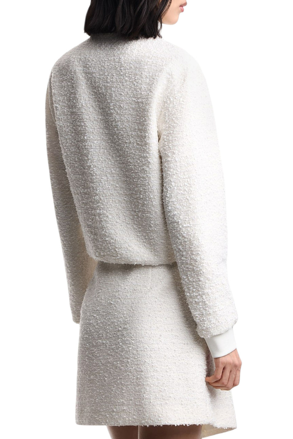 Женский Emporio Armani Куртка из ткани букле с брошью (цвет ), артикул EW003913-AF20487 | Фото 4