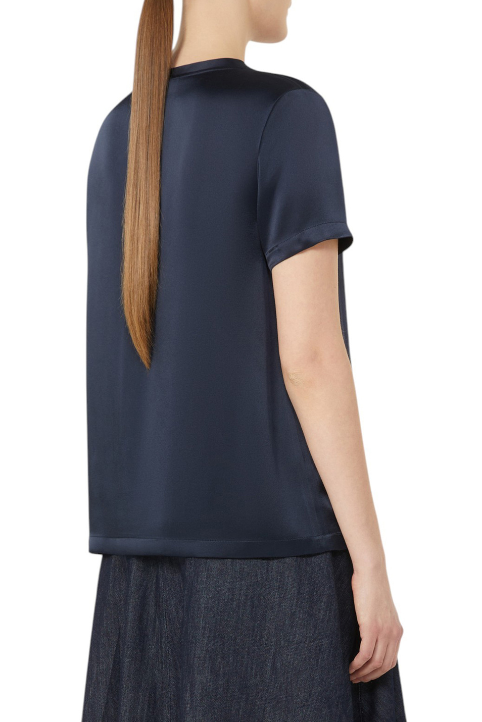 Женский Max Mara Блузка REBECCA из атласа (цвет ), артикул 2529166021 | Фото 4
