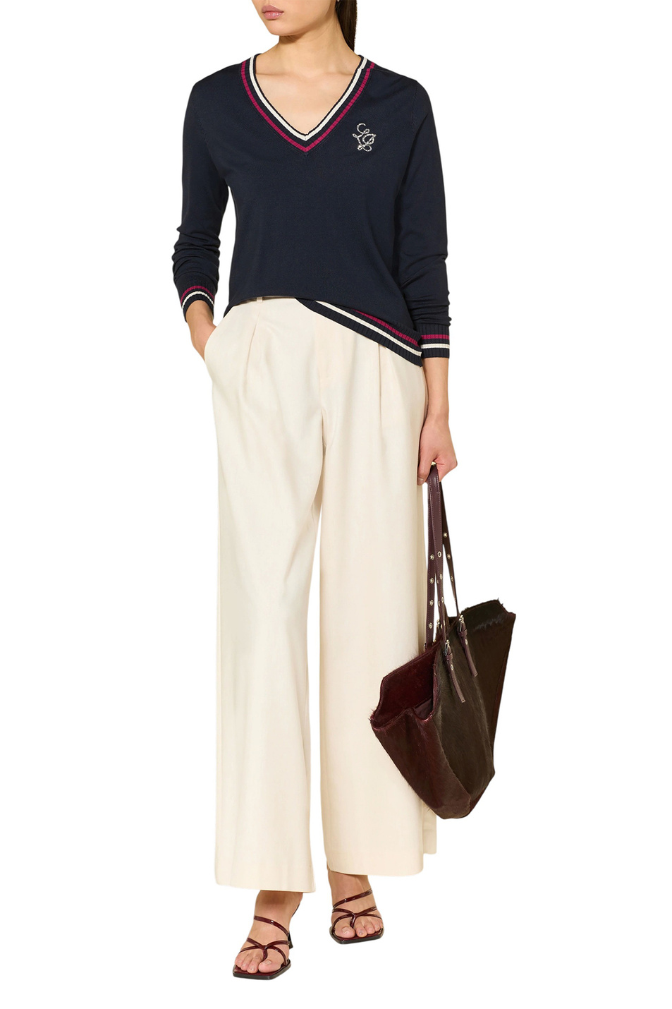 Женский Liu Jo Джемпер из смесовой вискозы (цвет ), артикул TA6068MS49I | Фото 3