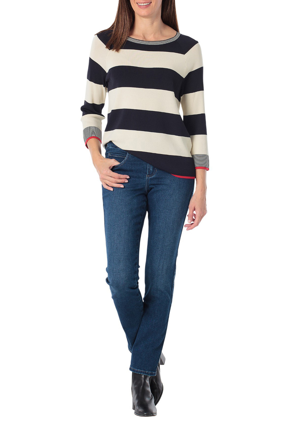 Женский Gerry Weber Джемпер в полоску (цвет ), артикул N64632 | Фото 3
