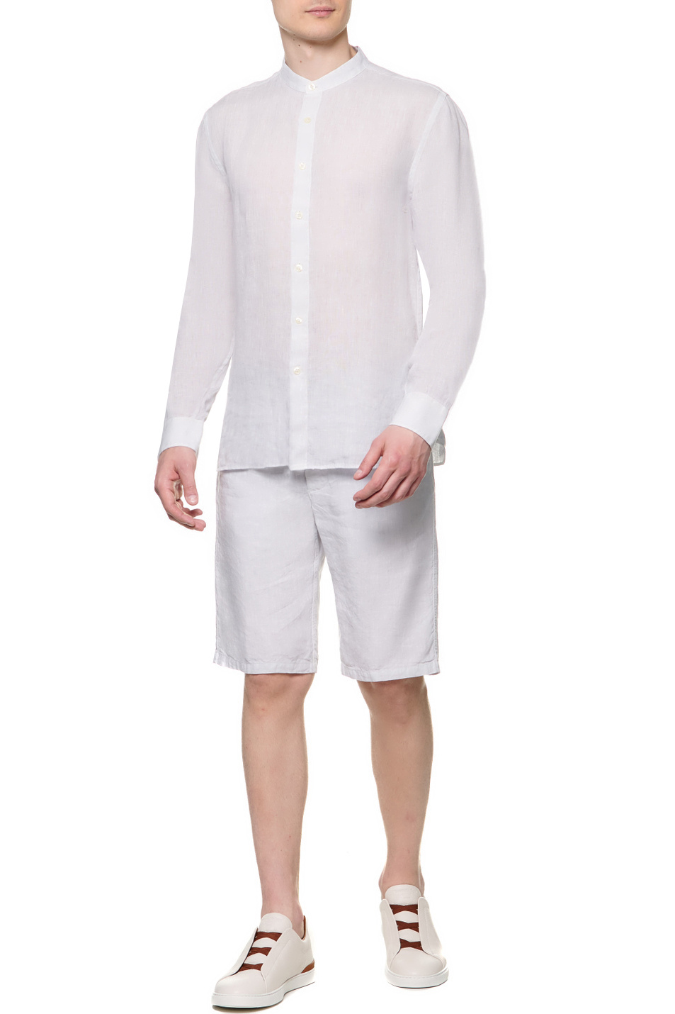 Мужской 120% Lino Рубашка из чистого льна (цвет ), артикул V0M11590000115S00 | Фото 2