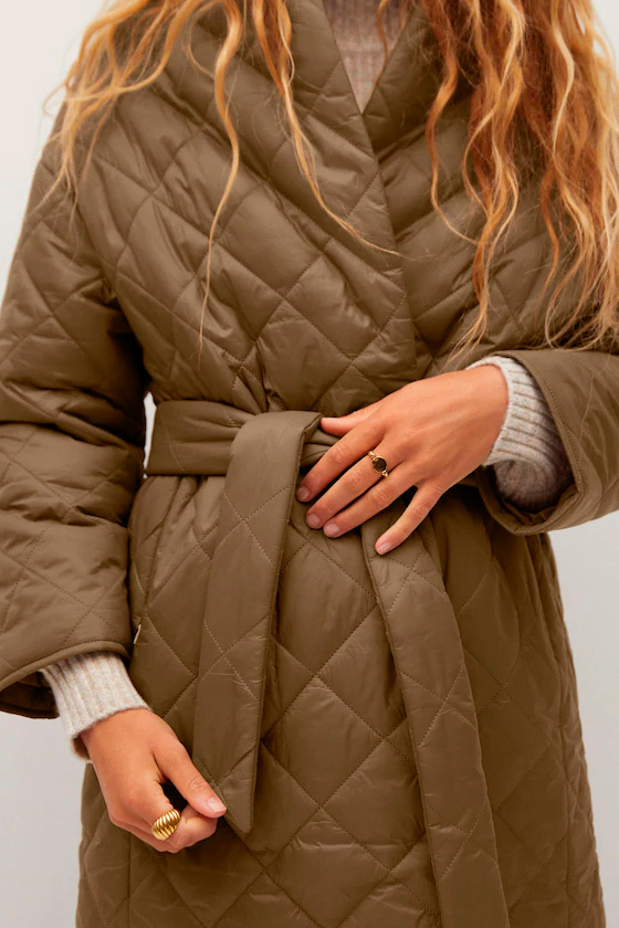 Женский Mango Стеганое пальто VERDURE (цвет ), артикул 77076713 | Фото 7