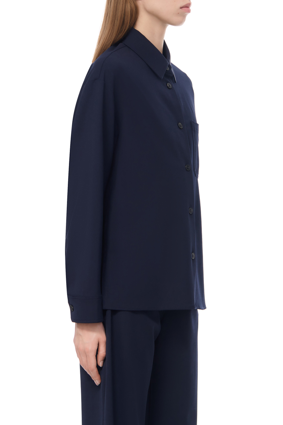 Женский Weekend Max Mara Рубашка MAJORI с накладным карманом (цвет ), артикул 2350460933 | Фото 4