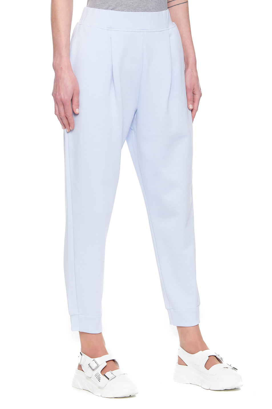 Женский Max Mara Брюки BRIC из хлопкового флиса (цвет ), артикул 37810816 | Фото 3