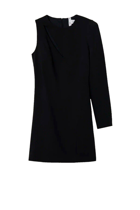 Mango Платье MIKI с асимметричным вырезом (Черный цвет), артикул 27026335 | Фото 1