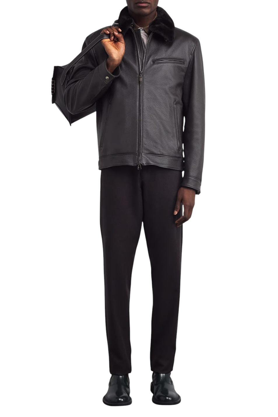 Мужской Canali Куртка из натуральной кожи (цвет ), артикул O70464LE00300 | Фото 3