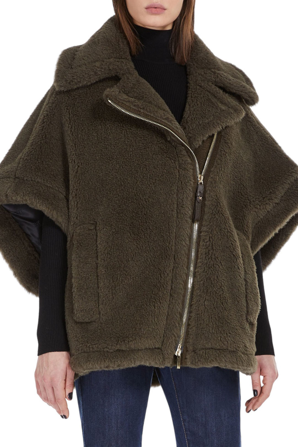 Женский Max Mara Полупальто MANTO1 из смесовой пряжи альпаки (цвет ), артикул 2347361333 | Фото 3